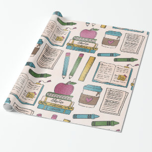 zurück in die Schule Geschenkpapier