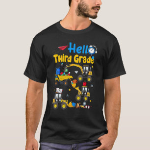 Zurück in die Schule Hallo Dritte Klasse 3 Truck C T-Shirt