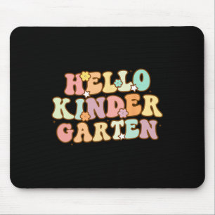 Zurück in die Schule Hallo Kindergarten für Kinder Mousepad