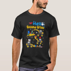 Zurück in die Schule Hallo zweite Klasse 2 LKW-Kon T-Shirt