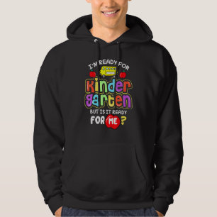 Zurück in die Schule Ich bin bereit für den Kinder Hoodie