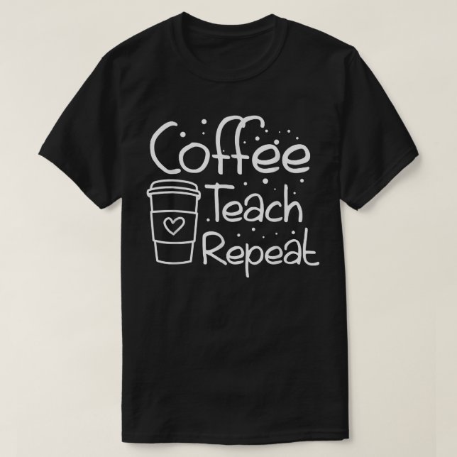 Zurück in die Schule Kaffeetest Wiederholung Kinde T-Shirt (Design vorne)