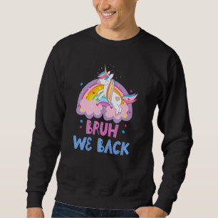 Zurück in die Schule Mädchen Niedliche Funny Unico Sweatshirt