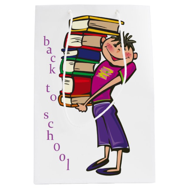 ZURÜCK IN DIE SCHULE MITTLERE GESCHENKTÜTE (Vorderseite)