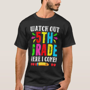 Zurück in die Schule, schau dir die 5. Klasse an, T-Shirt