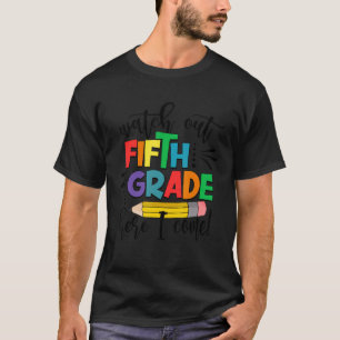 Zurück in die Schule, schau dir die 5. Klasse an, T-Shirt