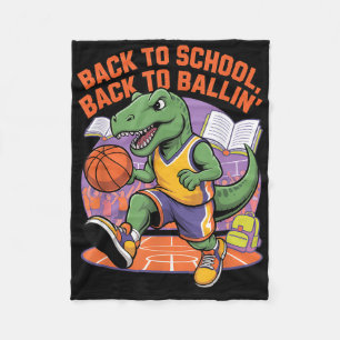 Zurück in die Schule Zurück zum Ballischen Basketb Fleecedecke