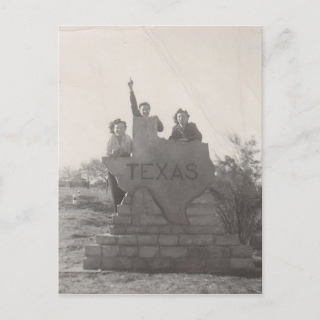 Zurück in Texas! Postkarte (Vorderseite)