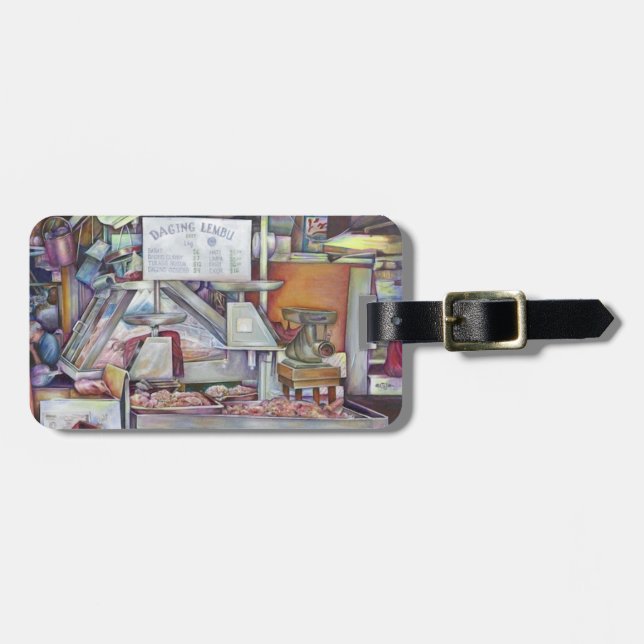 Zurück in zehn Minuten, vergessen Ehefrau Geburtst Gepäckanhänger (Vorderseite horizontal)