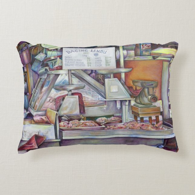 Zurück in zehn Minuten, vergessen Sie meine Ehefra Dekokissen (Vorderseite)