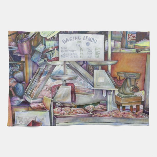 Zurück in zehn Minuten, vergessen Sie meine Ehefra Geschirrtuch (Horizontal)