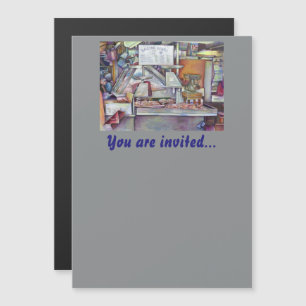 Zurück in zehn Minuten, vergessen Sie meine Ehefra Magneteinladung