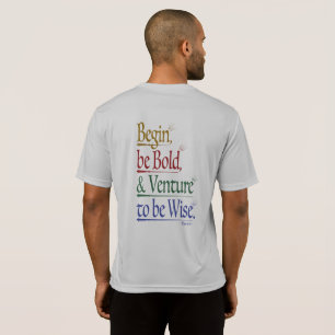 Zurück - Magisches Horace Zitat SportTek T-Shirt