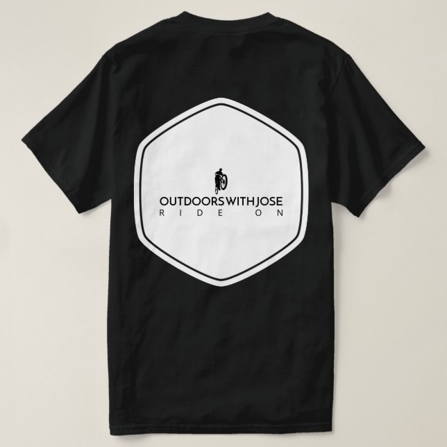 Zurück MTB-Fahrt auf dem T - Shirt (Design Rückseite)