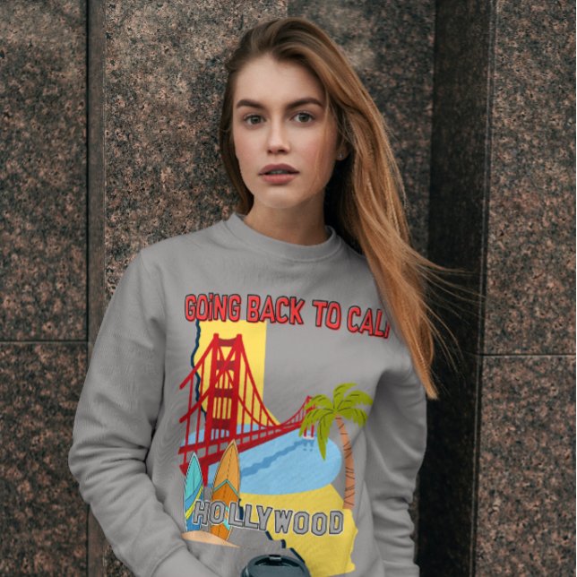 Zurück nach Cali Damen-Sweatshirt Sweatshirt (Von Creator hochgeladen)