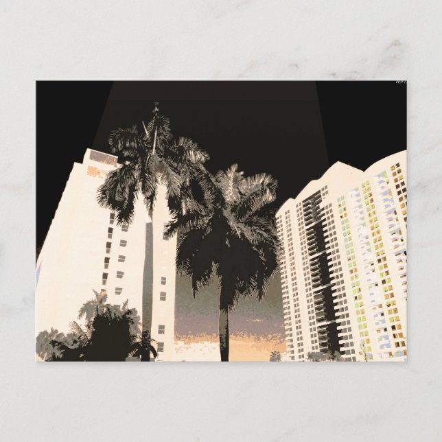Zurück nach Miami Postkarte (Vorderseite)