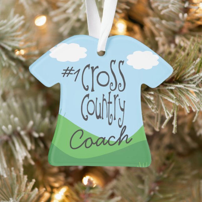 Zurück Nr. 1 Cross Country Coach Ornament anpassen (Baum)