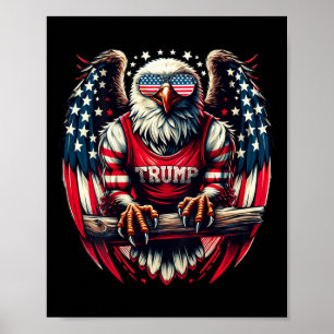 Zurück Patriotic Usa Eagle nehmen Amerika zurück T Poster