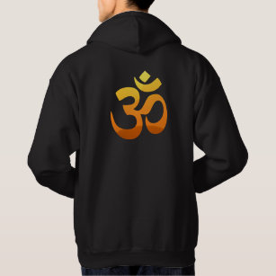 Zurück Print Om Mantra Symbol Yoga Männer Hoodie