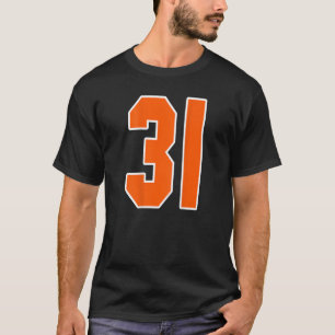 Zurück Print Orange Sportblock Nr. 31 für Sport T-Shirt