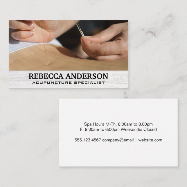 Zurück-Sitzung | Weltmedizin Terminkarte (Vorne/Hinten)