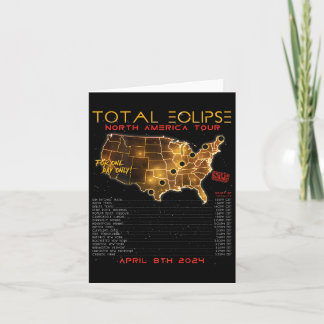 Zurück) Total Solar Eclipse 2024 North America Tou Karte