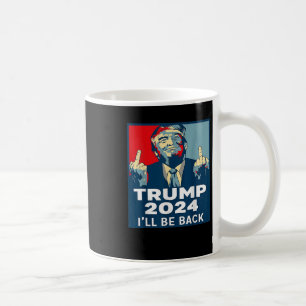 Zurück Trump 2024 Vintage Donald Trump 4. Juli Kaffeetasse