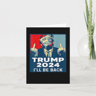 Zurück Trump 2024 Vintage Donald Trump 4. Juli Karte