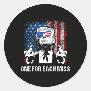 (zurück) Trump eins für jede Frau Trump Shirt Abst Runder Aufkleber