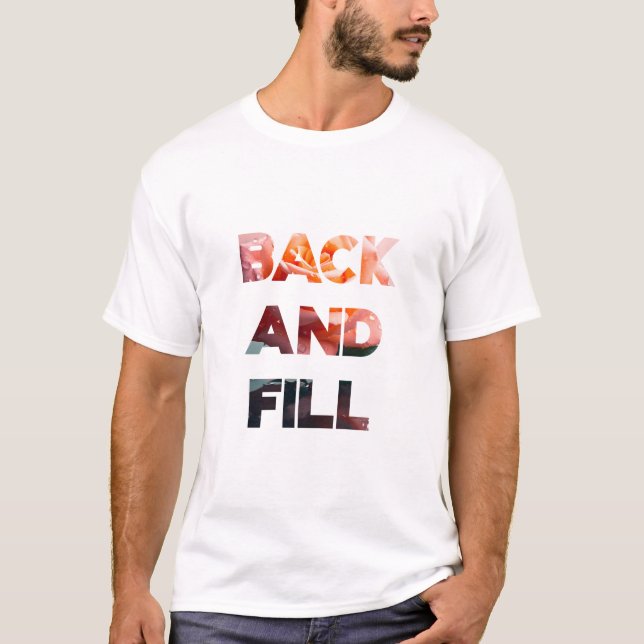 Zurück und Füllen T-Shirt (Vorderseite)