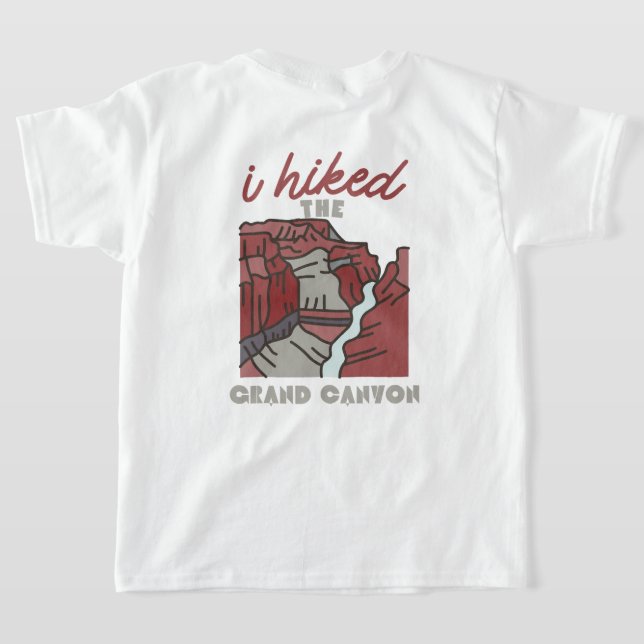 Zurück und vorne wanderte ich durch den großen Can T-Shirt (AblageHinten)