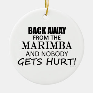 Zurück weg von dem Marimba Keramikornament