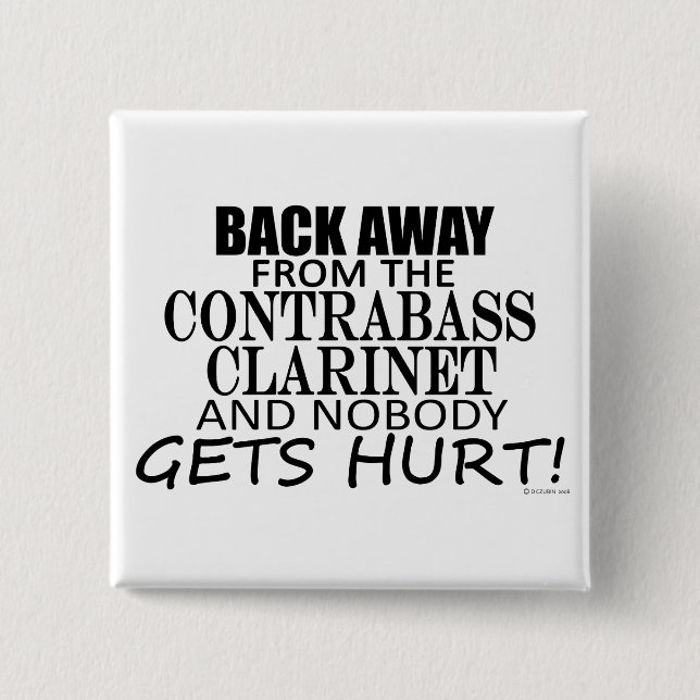 Zurück weg von der Kontrabass-Klarinette Button (Vorderseite)