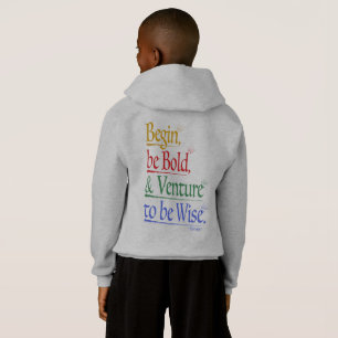 Zurück - Zauberhorn Zitat Kinder Pullover Hoodie