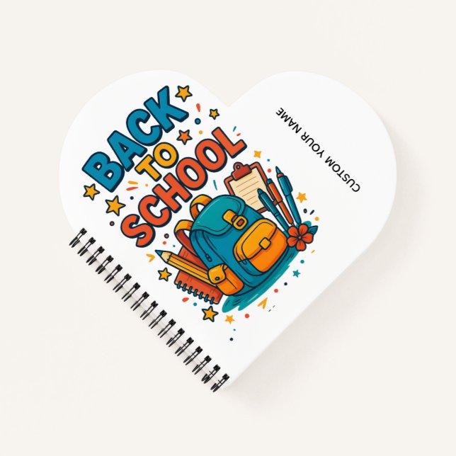 ZURÜCK ZU DEINER SCHULE NOTIZBUCH (Vorderseite)