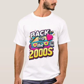 Zurück zu den 2000er Retro-Design Vintage-Themenpa T-Shirt