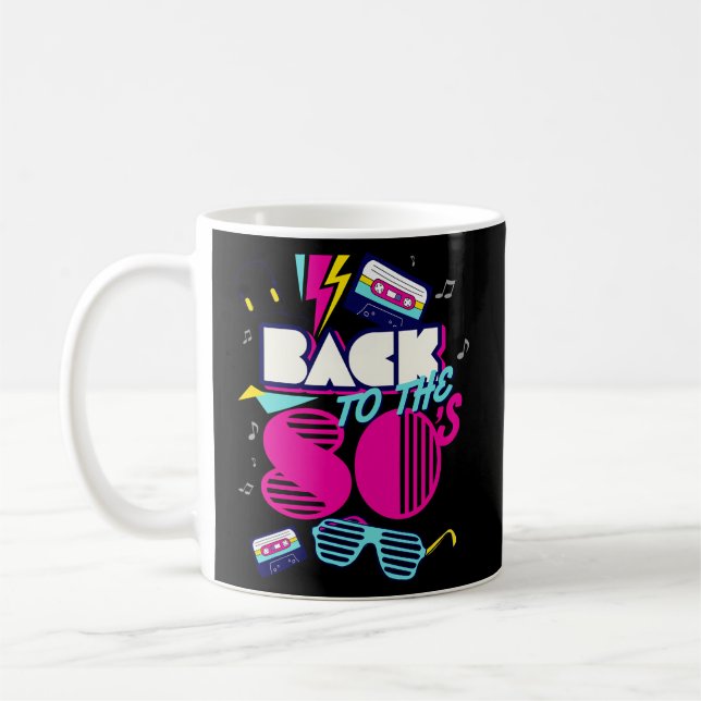 Zurück zu den 80er Jahren habe ich 80er Liebe Kaffeetasse (Links)