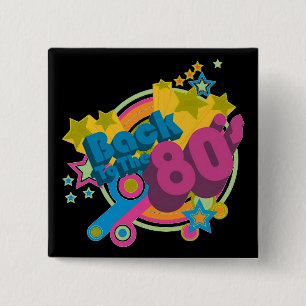 Zurück zu den 80er Jahren Retro-80er-Jahre-Button Button