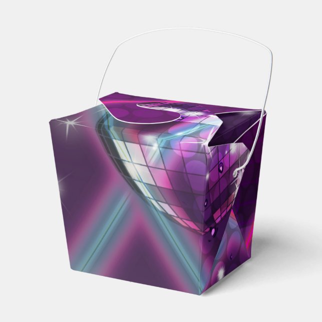 ZURÜCK ZU DEN Glam Dance Gastgeschenk Boxen der 80 Geschenkschachtel (Vorderseite)