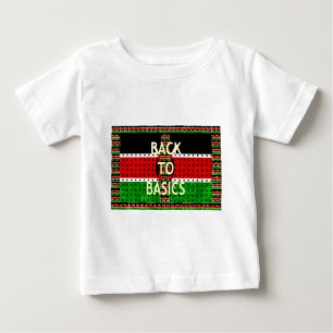 Zurück zu den Grundlagen: Kenia Flag Themed Wealth Baby T-shirt