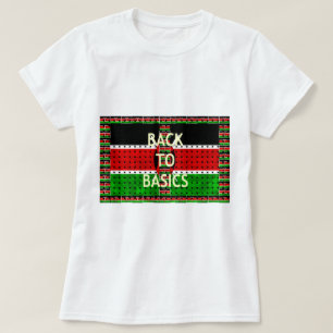 Zurück zu den Grundlagen: Kenia Flag-Themed Weavin T-Shirt