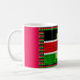 Zurück zu den Grundlagen: Kenia Flag-Themed Weavin Tasse