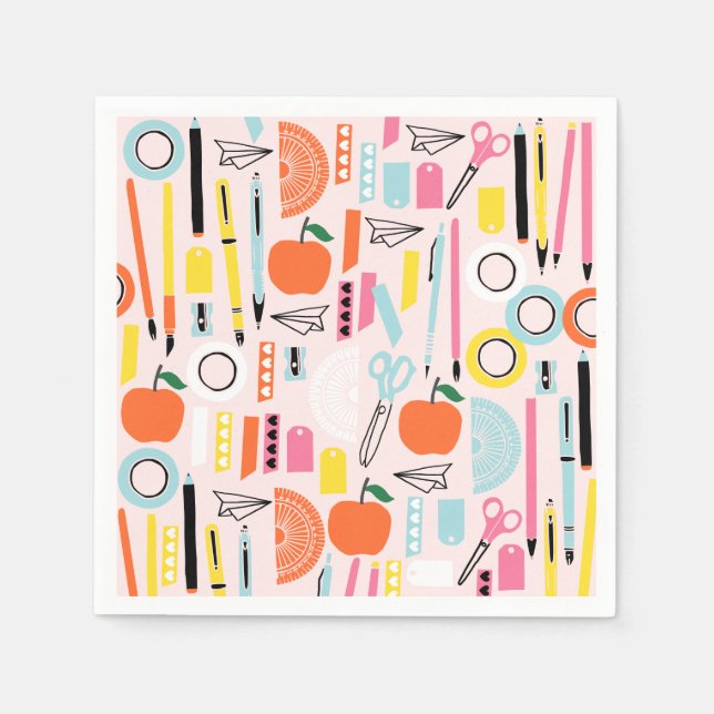 Zurück zu den Papierservietten der Schule (Vorderseite)