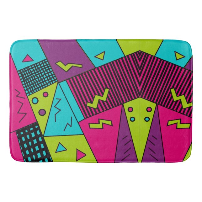 Zurück zu den Retro-Kissen der 90er Jahre Badematte (Vorderseite)