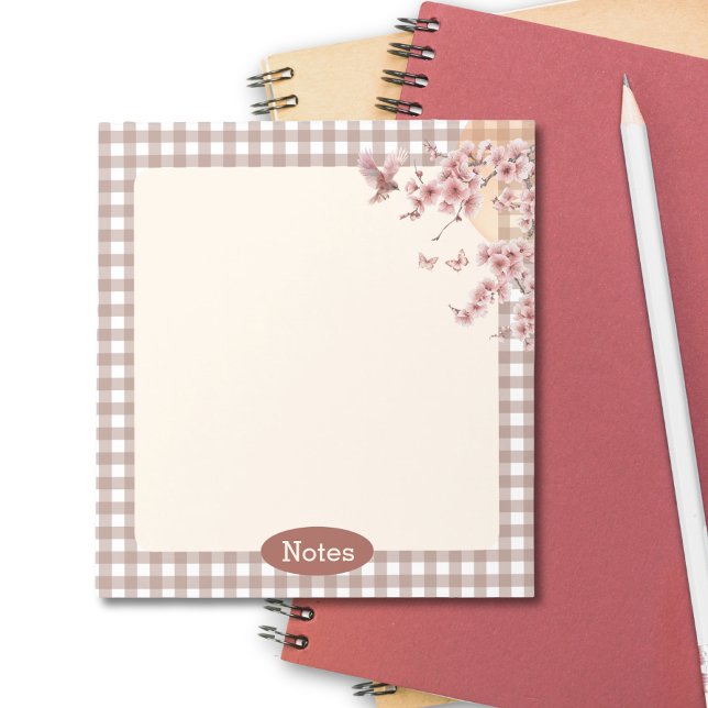 Zurück zu den Schullehrern im Klassenzimmer Notizblock (Back to School Notes Cherry Blossom Japanese Style Notepad)