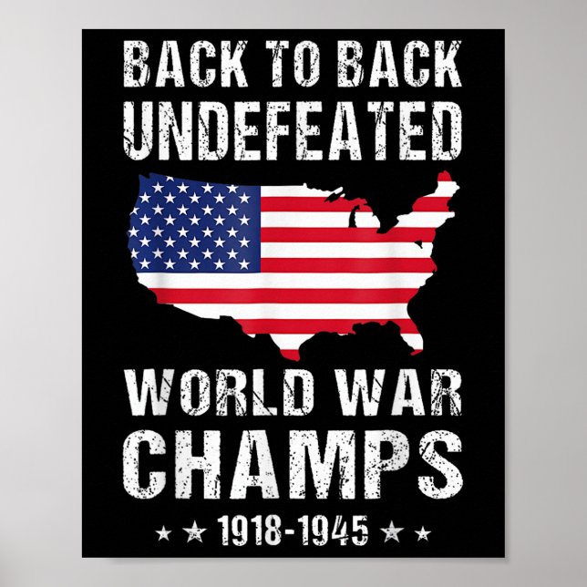 Zurück zu den unbesiegten Weltkriegsmeistern Ameri Poster (Vorne)