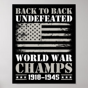 Zurück zu den ungeschlagenen Weltkriegsmeistern de Poster