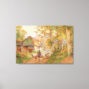 Zurück zu der Falte Leinwanddruck