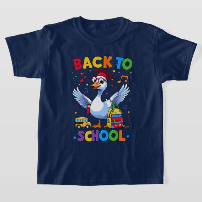 Zurück zu Gänse der Schule - T - Shirt-Design für  T-Shirt (Ablage )