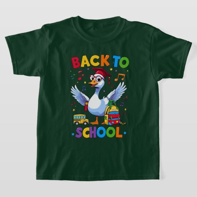 Zurück zu Gänse der Schule - T - Shirt-Design für  T-Shirt (Ablage )